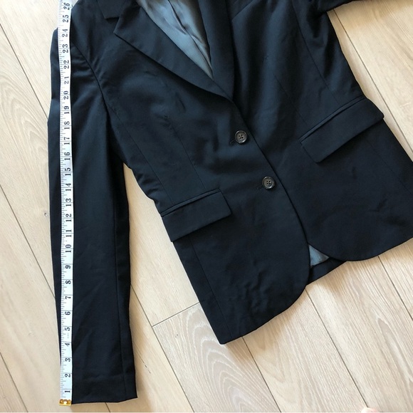 Banana Republic Classic Wool Blend Stretch Blazer in Black Size 4 - Picture 5 of 15